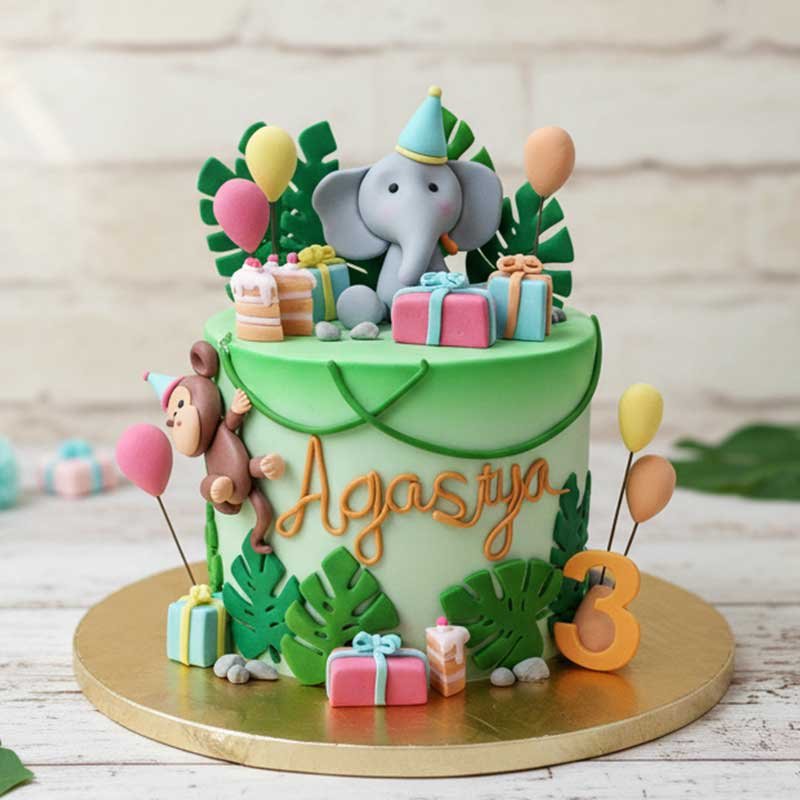 Jungle-Safari-themed-birthday-cake