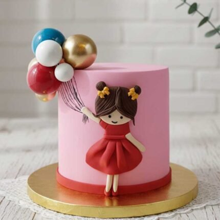 Little Girl Baloon Cake