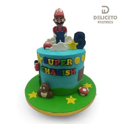 Super Mario Themed Cake