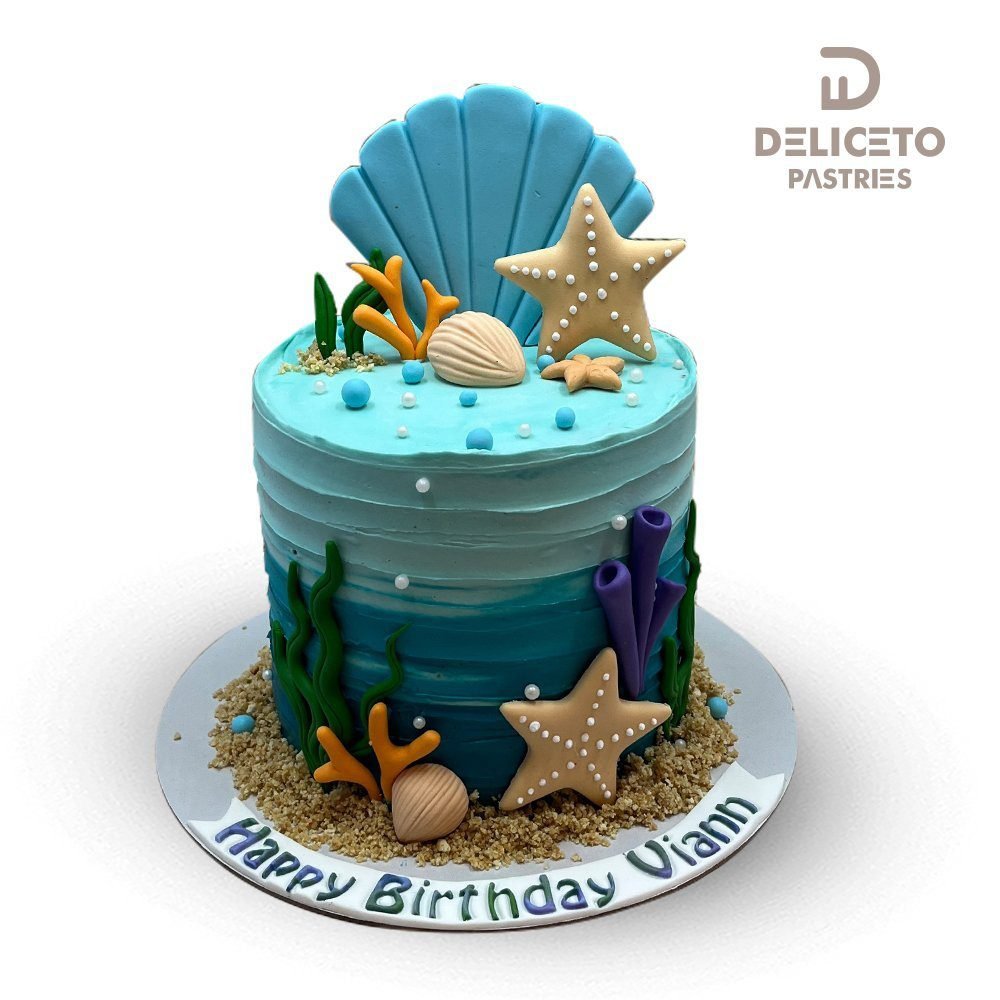Under Water Themed Cake
