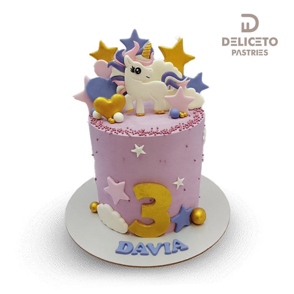 Unicorn Themed Cake